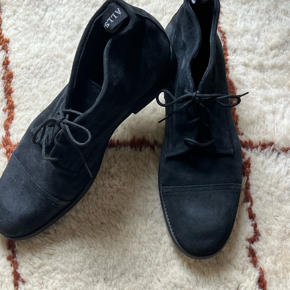 Men's All Saints Black Suede Ankle Chukka Boots Shoes - Picture 1 of 16